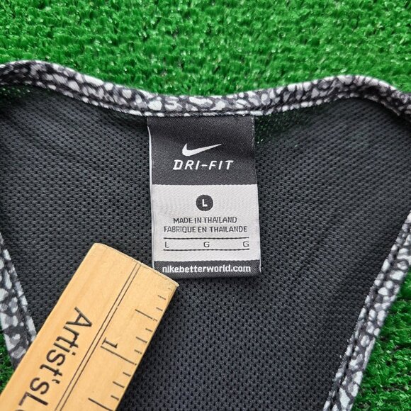 Nike Tank Top Womens Large Black Sleeveless Dri-Fit Racerback Training Gym‎ - Picture 5 of 8